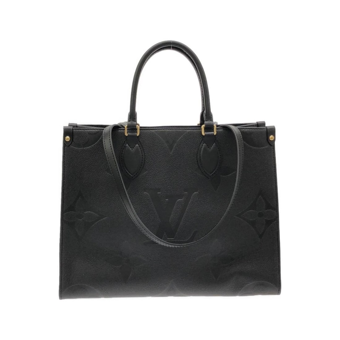 Louis Vuitton Monogram Empreinte OnTheGo MM M45595 Handbag: --- Catalog ---Category: SizeSize (HxWxD): 26.5cm x 34.5cm x 14cm / 10.43'' x 13.58'' x 5.51''Category: DesignType: HandbagColor: BlackGender: Men,WomenMaterial: Leather Hardware Color: GoldLeather/Fu