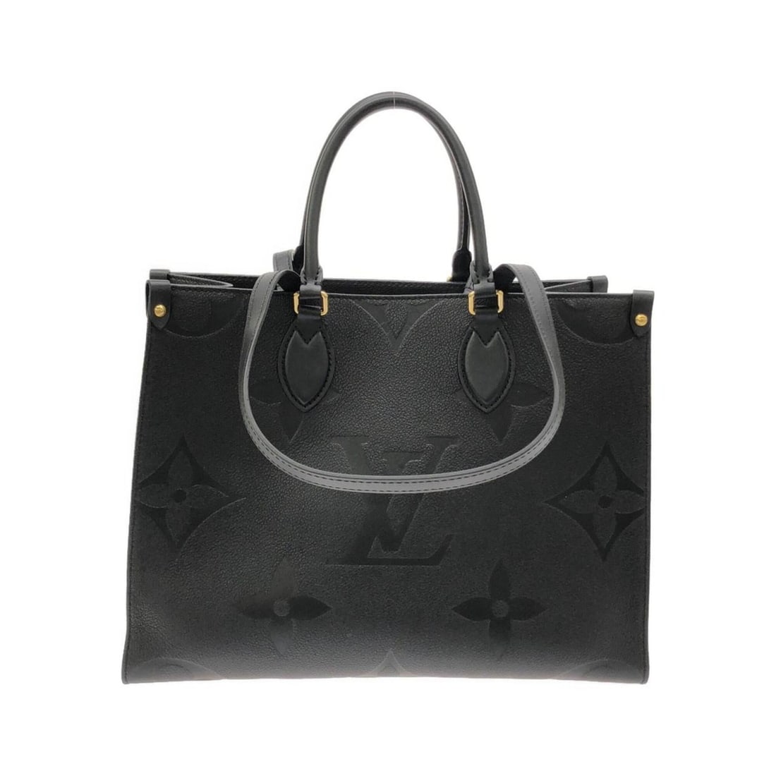 Louis Vuitton Monogram Empreinte OnTheGo MM M45595 Handbag: --- Catalog ---Category: SizeSize (HxWxD): 27cm x 34cm x 15cm / 10.62'' x 13.38'' x 5.9''Category: DesignType: HandbagColor: BlackGender: Men,WomenMaterial: Leather Hardware Color: GoldLeather/Fur Typ