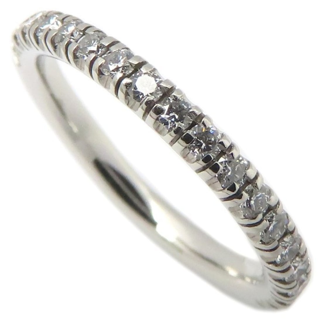 CARTIER Cartier Half Eternity Diamond Ring, Size 47, Platinum 950, Women's, Item No. 295671: --- Catalog ---Category: SizeUS Size: 4Brand Size: 47Category: DesignType: Band ringGender: WomenMaterial: Platinum 950Category: GeneralBrand: Cartier--- Item List ---Section: ConditionRanking: Rank