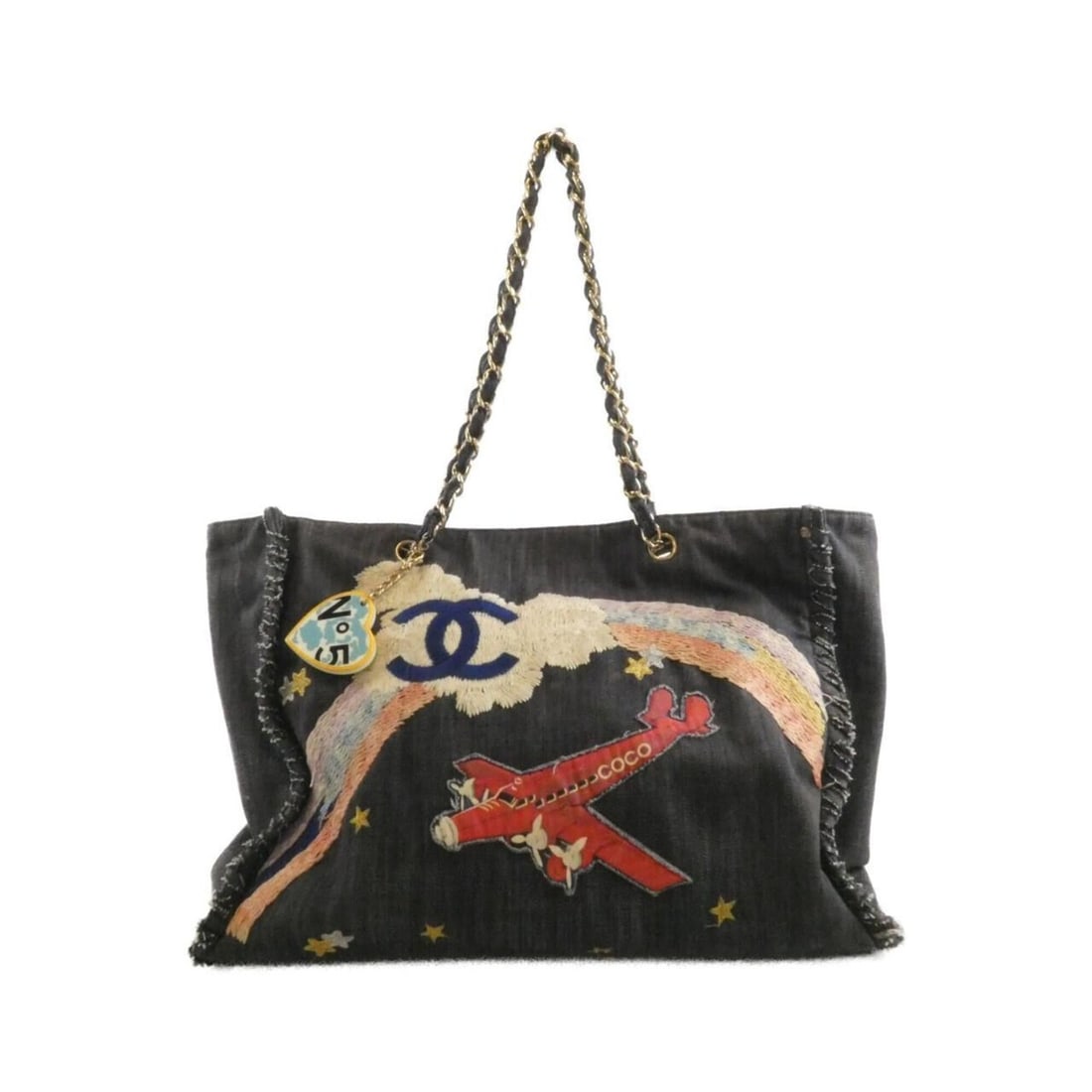 Chanel 31932 handbag: --- Catalog ---Category: SizeSize (HxWxD): 30cm x 40cm x 17cm / 11.81'' x 15.74'' x 6.69''Category: DesignType: HandbagColor: Blue, Red colorGender: WomenMaterial: Denim Category: GeneralMPN: