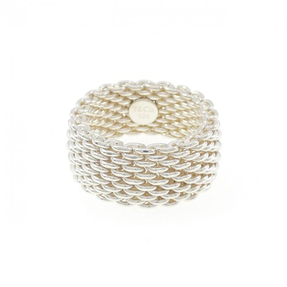 Tiffany Mesh Ring: --- Catalog ---Category: SizeJP Size: 15US Size: 7.5Category: DesignType: Band ringGender: WomenMaterial: Silver 925Category: GeneralBrand: Tiffany--- Item List ---Section: ConditionRanking: Rank SA