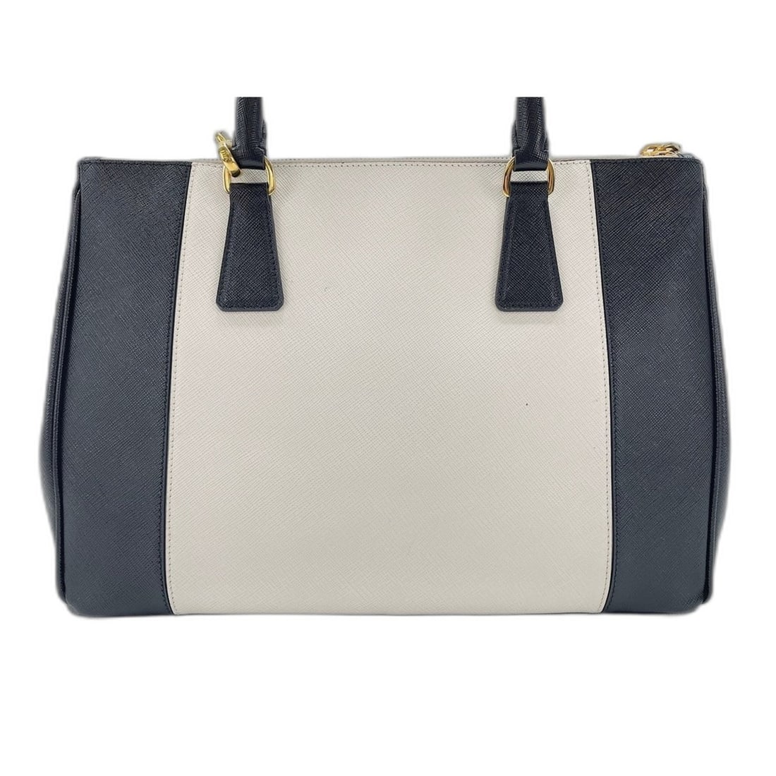 Prada leather handbag, white - 3