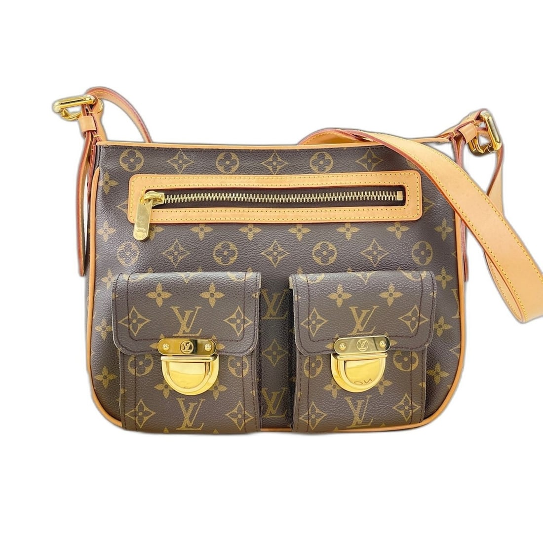 Louis Vuitton Monogram Hudson GM Shoulder Bag, Brown (1 of 16)