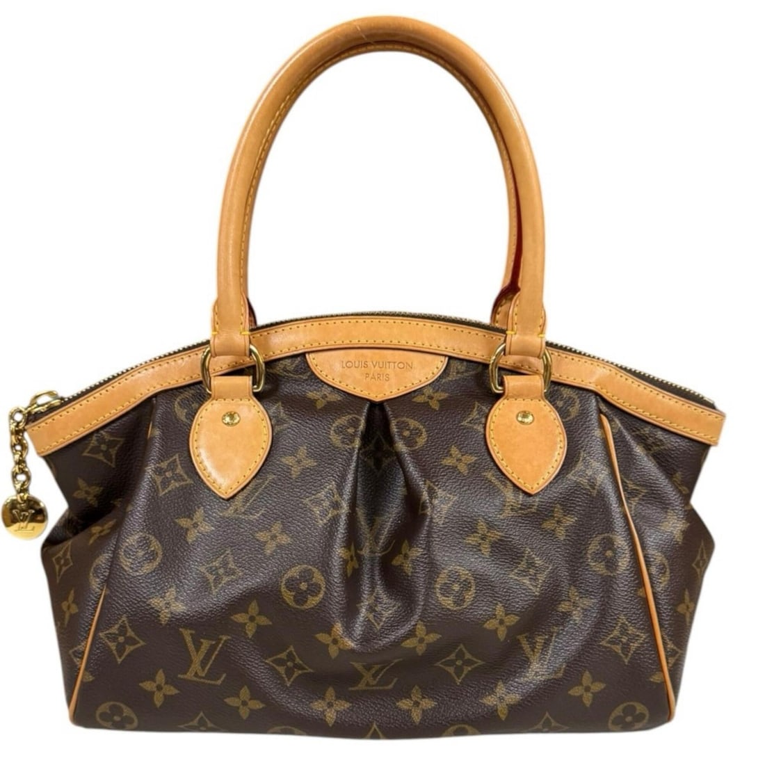 Louis Vuitton Tivoli PM Monogram Handbag, Canvas M40143 Brown, Women's LOUIS VUITTON: --- Catalog ---Category: SizeWeight: 610g / 1.34lb.Size (HxWxD): 22cm x 37cm x 14.5cm / 8.66'' x 14.56'' x 5.7''Handle Length: 40cm / 15.74''Category: DesignType: HandbagColor: BrownGender: WomenClosu
