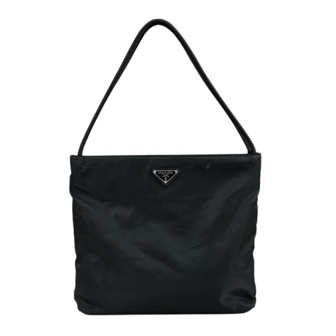 Prada Tote Bag Handbag Nylon B6242 Black Women's PRADA: --- Catalog ---Category: SizeWeight: 310g / 10.93oz.Size (HxWxD): 25cm x 29cm x 8cm / 9.84'' x 11.41'' x 3.14''Strap Length: 49cm / 19.29''Category: DesignType: Handbag, Tote bagColor: Black, NeroGend