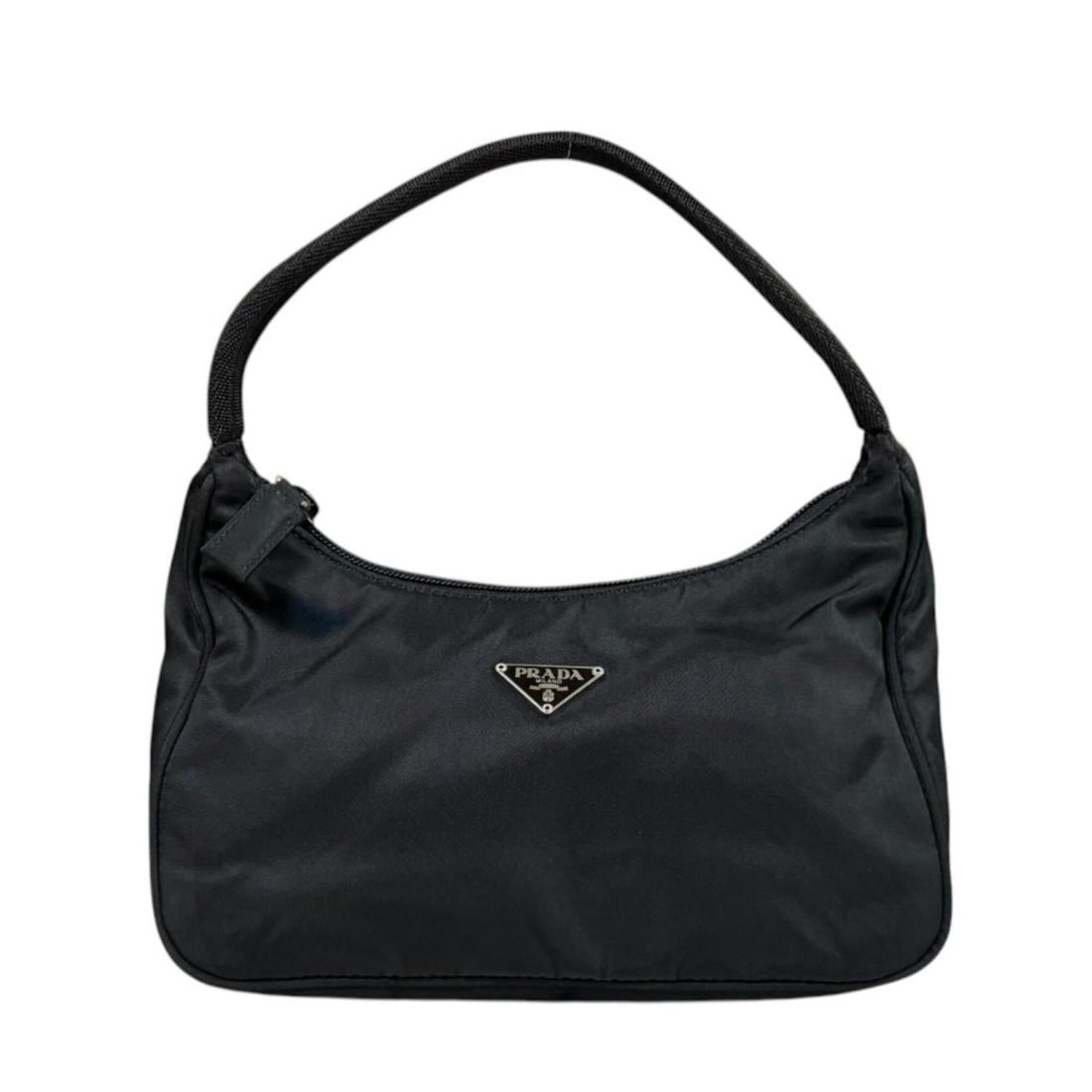 Prada Hobo Mini Bag Handbag Nylon MV519 Black Women's PRADA: --- Catalog ---Category: SizeWeight: 90g / 3.17oz.Size (HxWxD): 15cm x 21.5cm x 7cm / 5.9'' x 8.46'' x 2.75''Handle Length: 25cm / 9.84''Category: DesignType: HandbagColor: BlackGender: WomenClosure: 