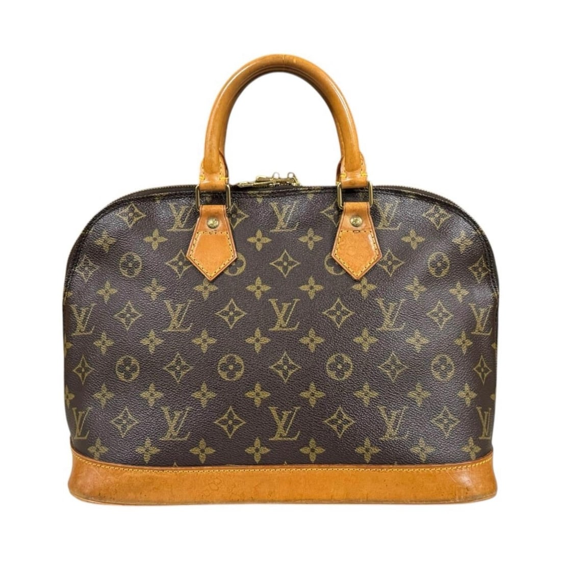 Louis Vuitton Alma Monogram Handbag, Canvas, M51130, Brown, Women's, LOUIS VUITTON: --- Catalog ---Category: SizeWeight: 655g / 1.44lb.Size (HxWxD): 23cm x 31.5cm x 16cm / 9.05'' x 12.4'' x 6.29''Handle Length: 26cm / 10.23''Category: DesignType: HandbagColor: BrownGender: WomenClosu