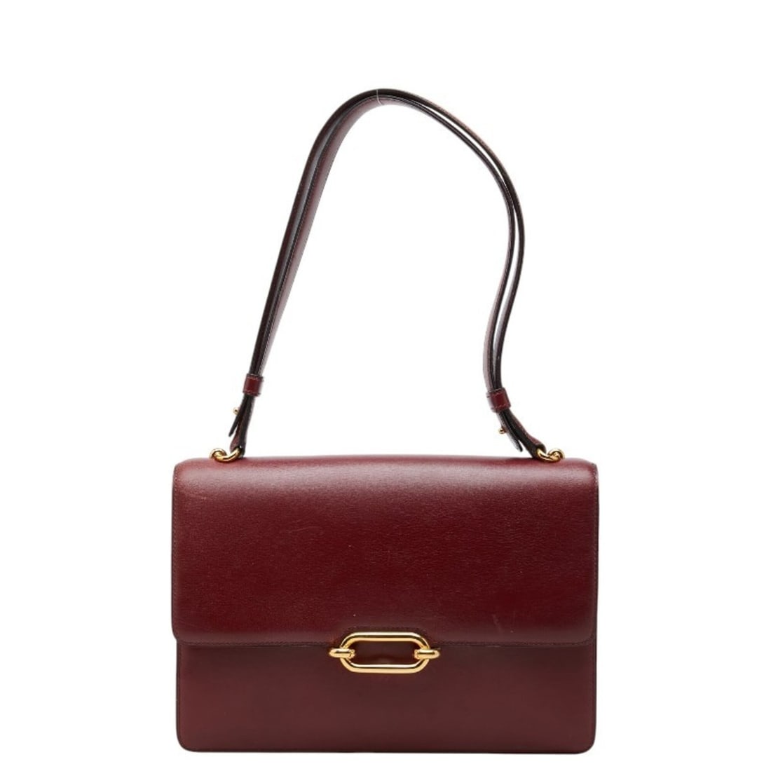 Hermes Foncebelle Shoulder Bag, Wine Red, Box Calf Leather, Women's.: --- Catalog ---Category: SizeStrap Drop: 20cm / 7.87''Size (HxWxD): 17cm x 23.5cm x 10cm / 6.69'' x 9.25'' x 3.93''Category: DesignType: Shoulder bagColor: WineGender: WomenMaterial: Box calf leather 