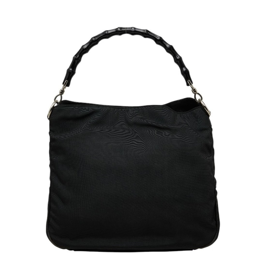 Gucci Bamboo Handbag 0011638 Black Nylon Women's GUCCI: --- Catalog ---Category: SizeHandle Drop: 12.00cm / 4.72''Size (HxWxD): 26cm x 30cm x 10cm / 10.23'' x 11.81'' x 3.93''Category: DesignType: HandbagColor: BlackGender: WomenClosure: MagnetMaterial: Ny