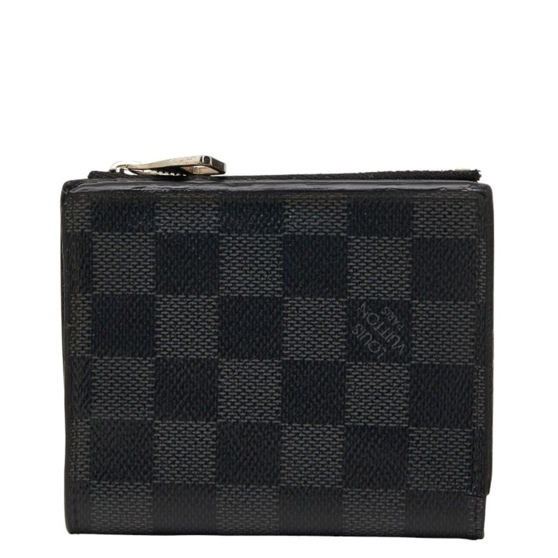 Louis Vuitton Damier Graphite Portefeuille Smart Bi-fold Wallet N64021 Black Gray Leather Men's: --- Catalog ---Category: SizeSize (HxWxD): 10.5cm x 9.5cm x 2cm / 4.13'' x 3.74'' x 0.78''Category: DesignType: Wallet (bi-fold)Color: Black, GrayGender: MenMaterial: PVC , Leather Category: GeneralLi