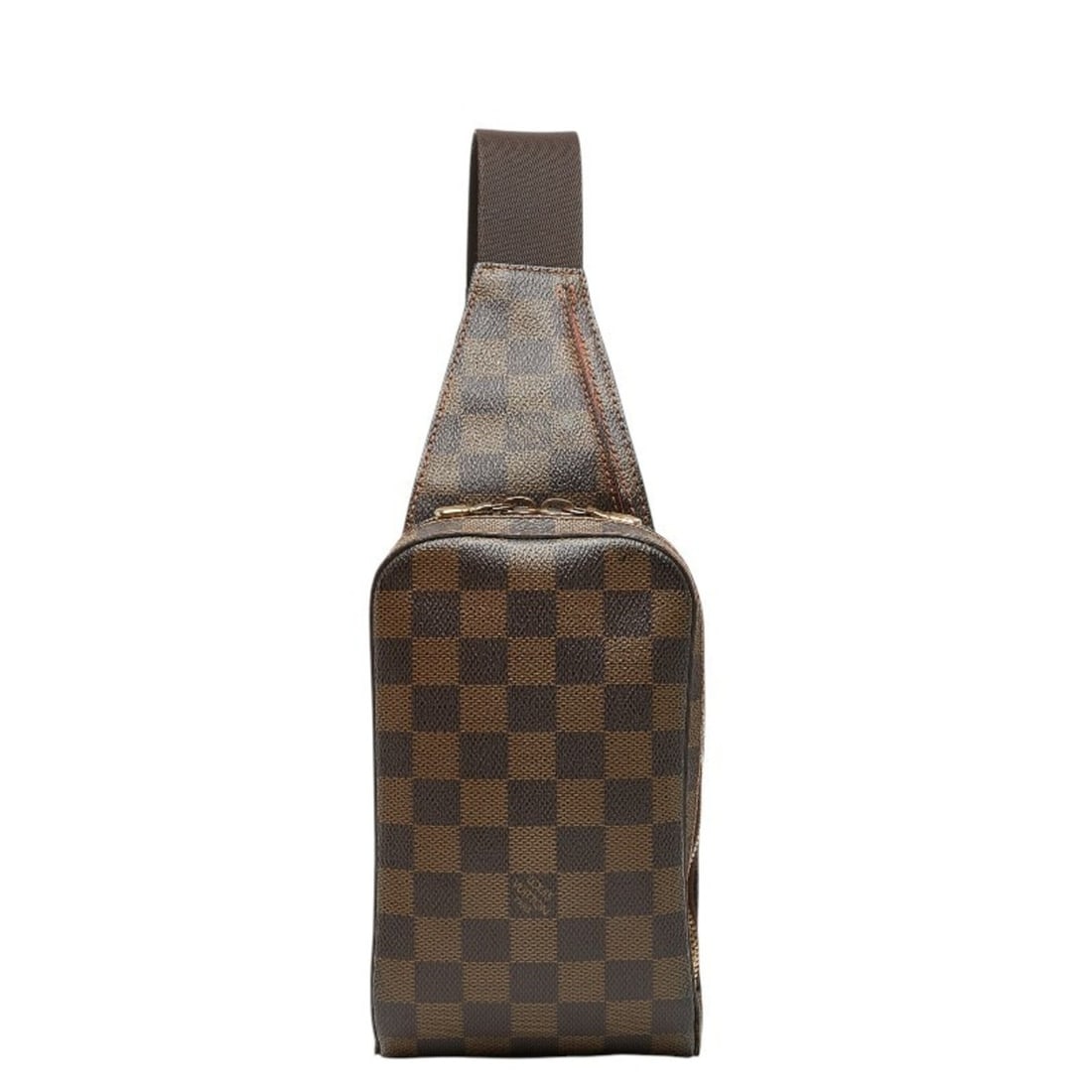 Louis Vuitton Damier Geronimos Body Bag Waist N51994 Brown Leather Men's LOUIS VUITTON: --- Catalog ---Category: SizeSize (HxWxD): 19cm x 11.5cm x 4.5cm / 7.48'' x 4.52'' x 1.77''Strap Length: 118cm / 46.45''Category: DesignType: Sling bagColor: BrownGender: MenClosure: ZipperMaterial: P