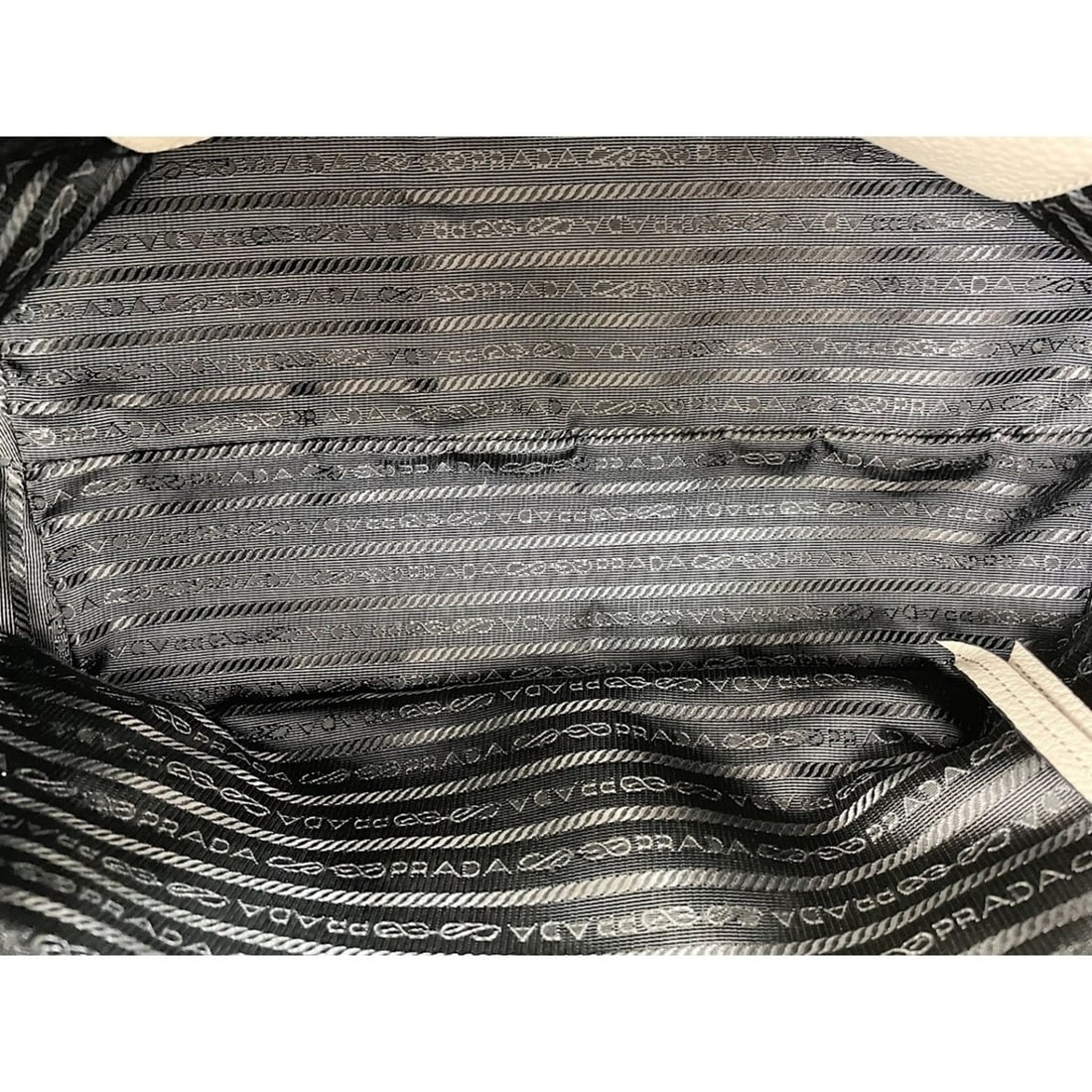 Prada leather handbag, gray - 11
