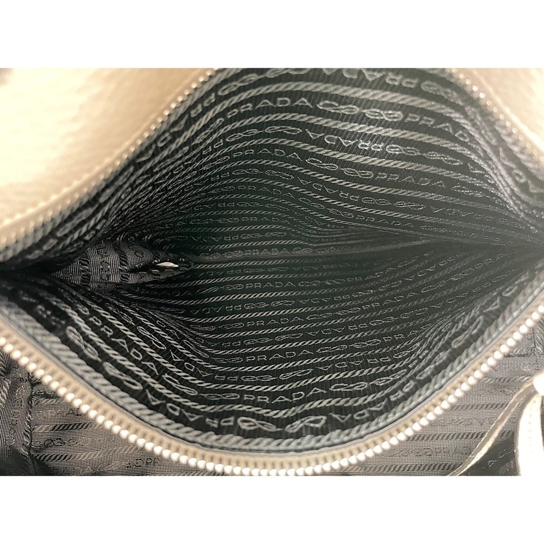 Prada leather handbag, gray - 13