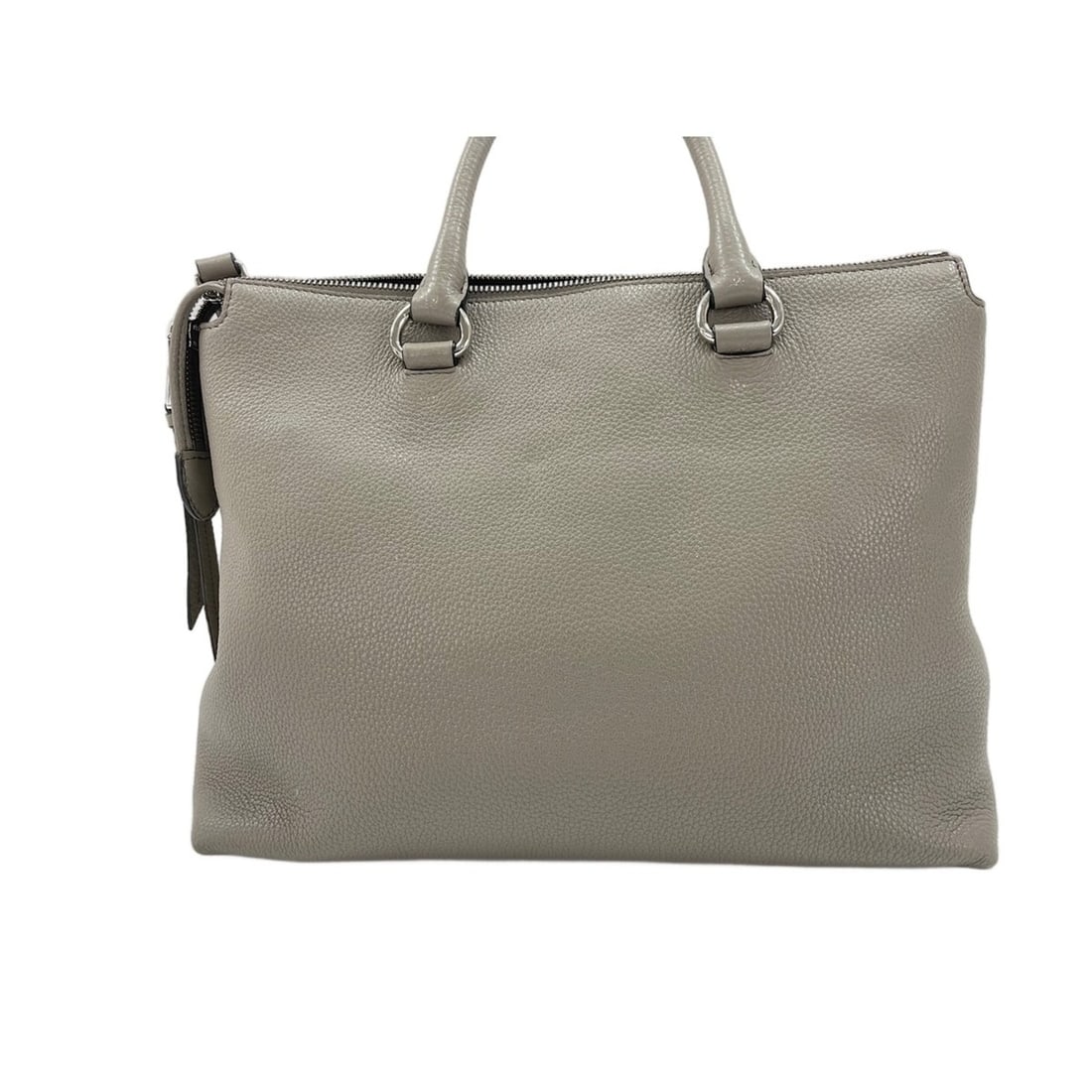 Prada leather handbag, gray - 2