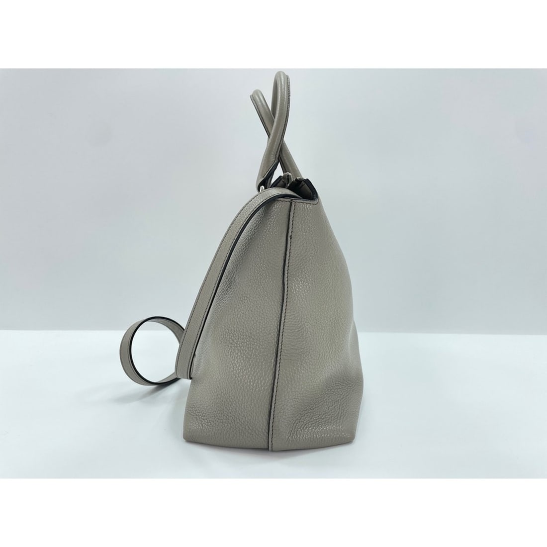 Prada leather handbag, gray - 4