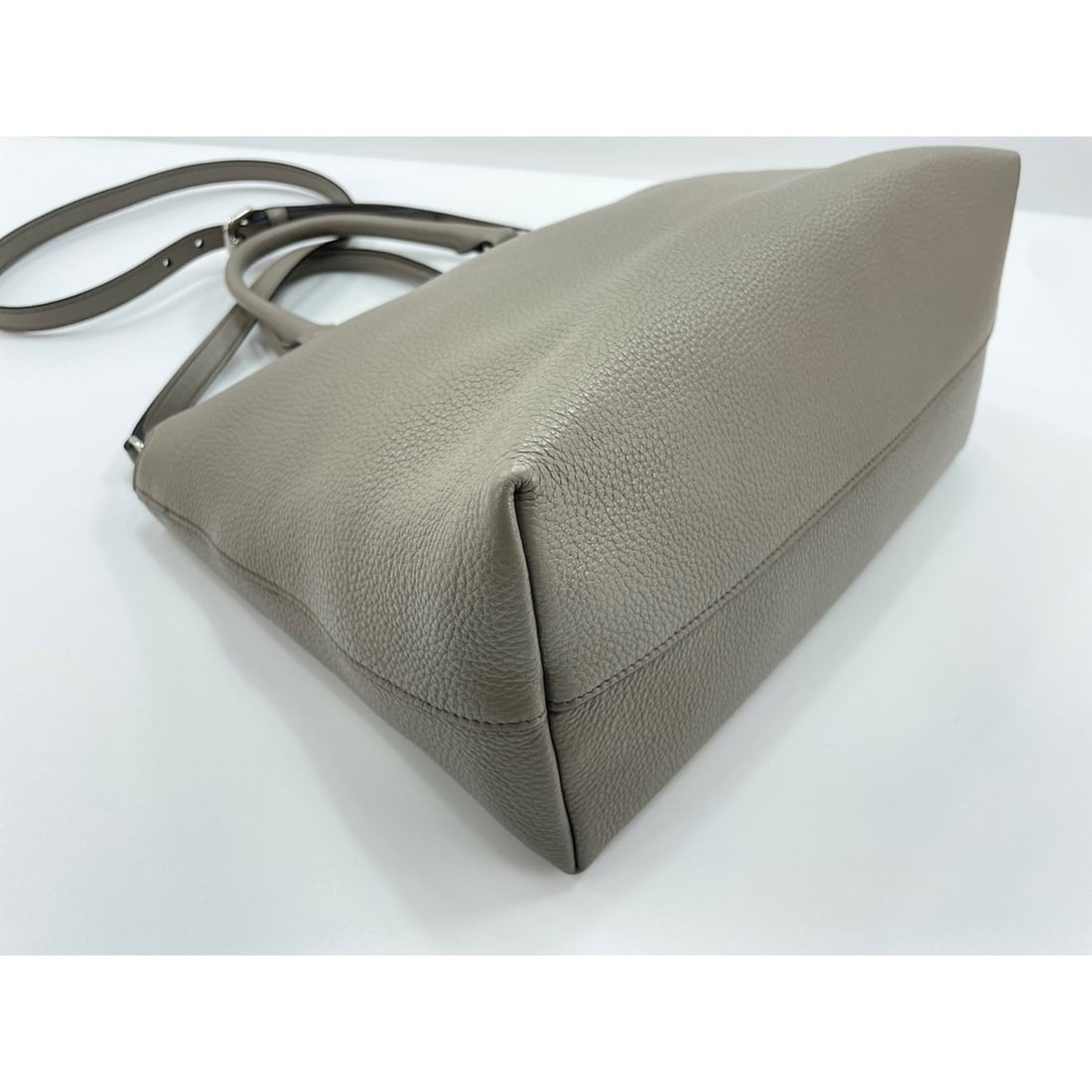 Prada leather handbag, gray - 7
