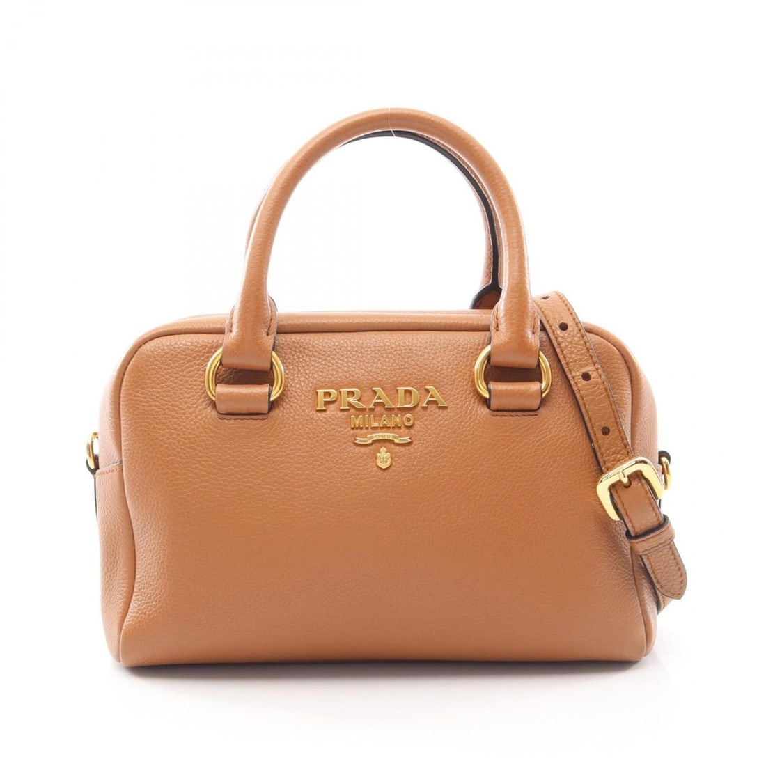 Prada VITTELO PHENIX 2-Way Handbag, Leather, Women's, Brown, 1BB108: --- Catalog ---Category: SizeSize (HxWxD): 16cm x 24cm x 9cm / 6.29'' x 9.44'' x 3.54''Category: DesignType: HandbagColor: BrownGender: WomenMaterial: Leather Category: GeneralMPN: 1BB108Brand: Prada-