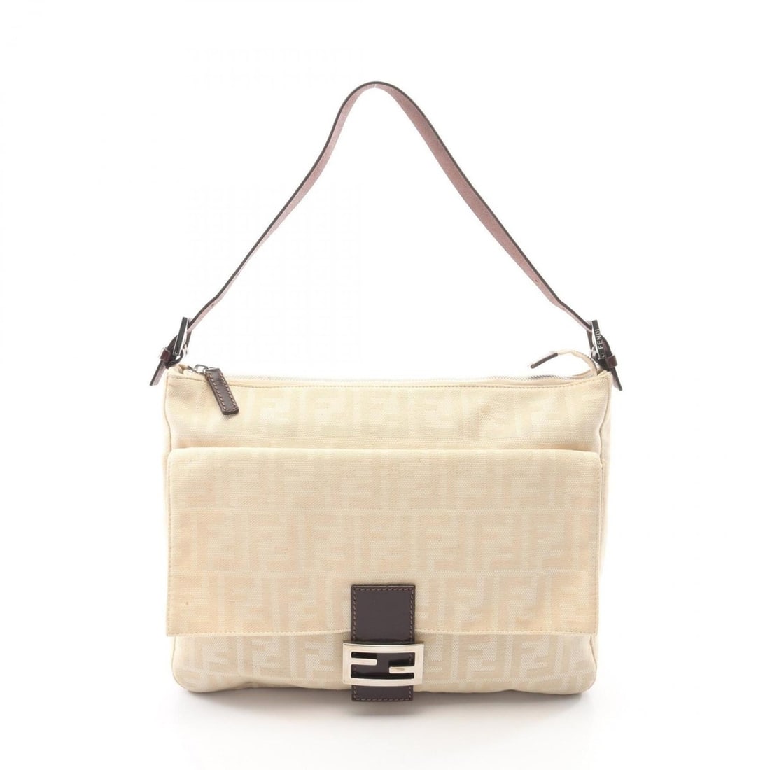 Fendi Mamma Bucket Zucca Shoulder Bag/Handbag, Canvas and Leather, Women's, Beige/Brown: --- Catalog ---Category: SizeSize (HxWxD): 26.5cm x 32cm x 9cm / 10.43'' x 12.59'' x 3.54''Category: DesignType: Handbag, Shoulder bagColor: Beige, BrownGender: WomenMaterial: Canvas , Leather Categor