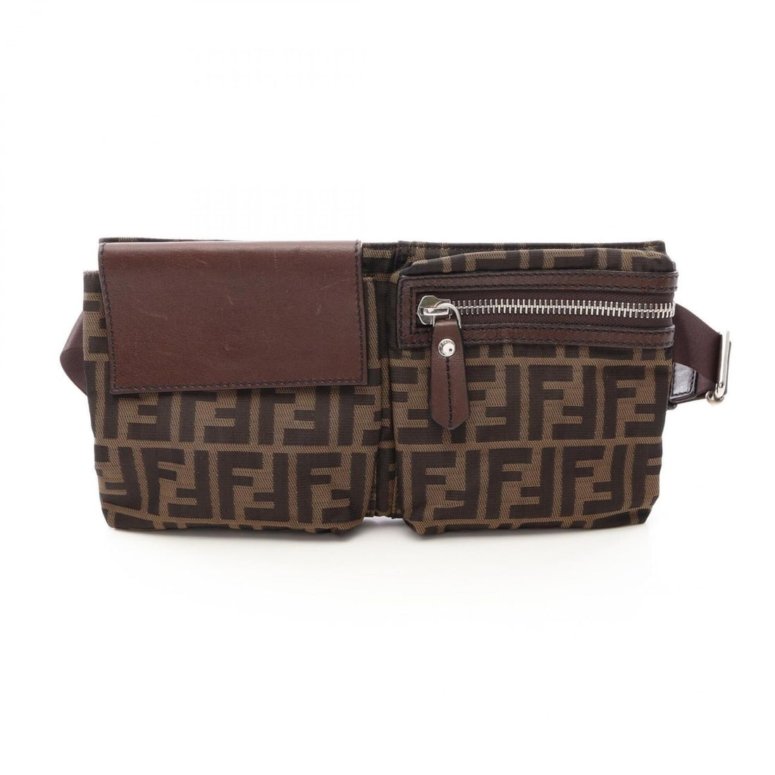 Fendi Zucca Belt Bag, Waist Handbag, Canvas and Leather, Men's, Brown, 7VA280: --- Catalog ---Category: SizeSize (HxWxD): 15cm x 29cm x 2cm / 5.9'' x 11.41'' x 0.78''Category: DesignType: Fanny pack, HandbagColor: BrownGender: MenMaterial: Canvas , Leather Category: GeneralMPN: 
