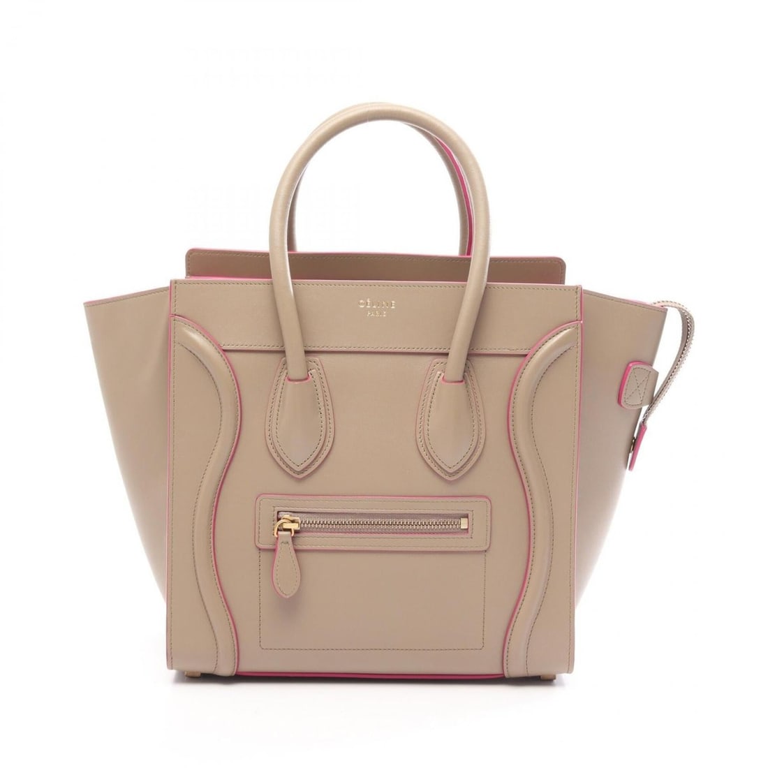 Celine Luggage Micro Shopper Tote Bag Handbag Leather Women's Beige: --- Catalog ---Category: SizeSize (HxWxD): 26cm x 26cm x 13cm / 10.23'' x 10.23'' x 5.11''Category: DesignType: Handbag, Tote bagColor: BeigeGender: WomenMaterial: Leather Category: GeneralBrand: Celi