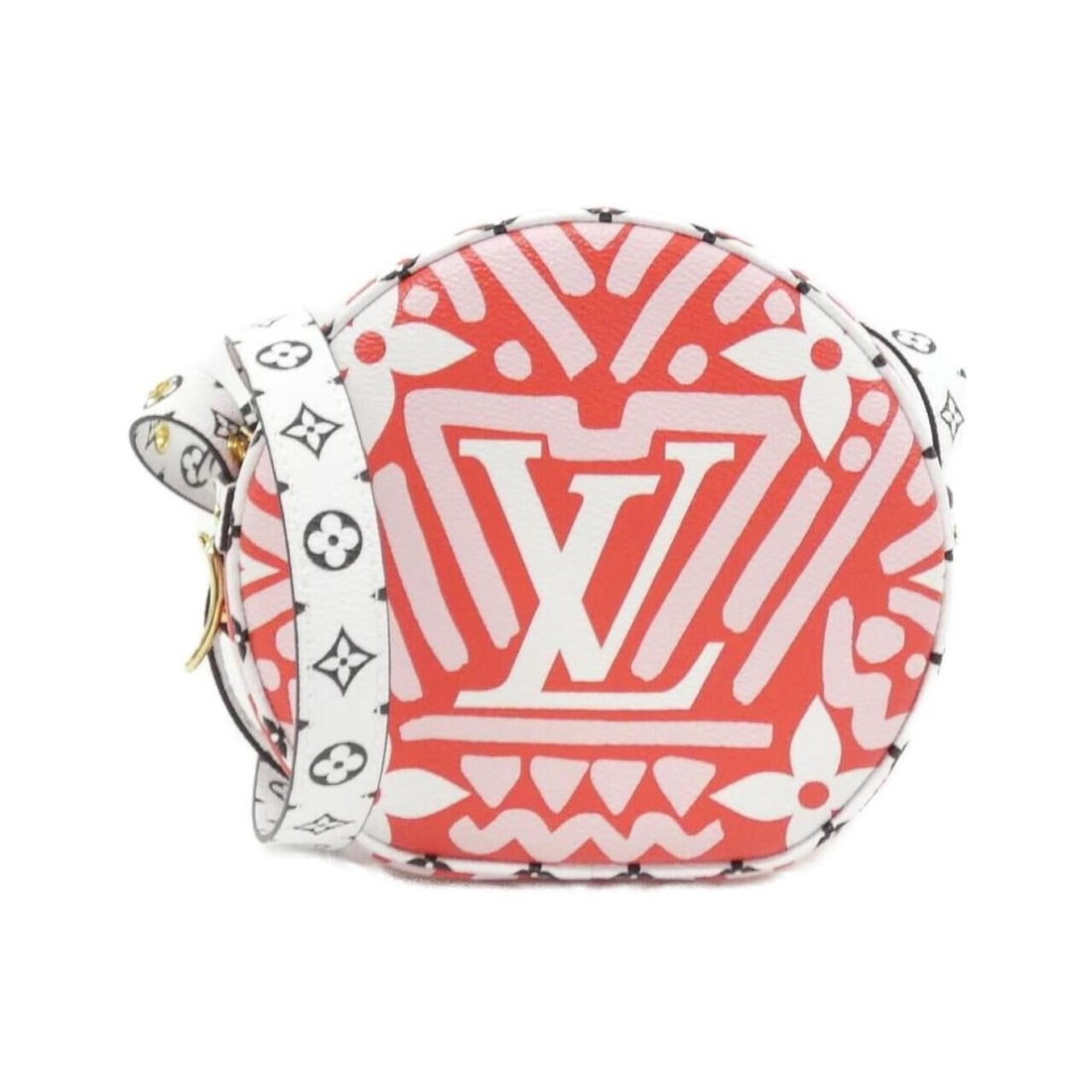 Louis Vuitton LV Crafty Boite Chapeau Souple M45364 Shoulder Bag: --- Catalog ---Category: SizeSize (HxWxD): 16cm x 17cm x 7cm / 6.29'' x 6.69'' x 2.75''Category: DesignType: Shoulder bagColor: Red colorGender: WomenMaterial: Coated canvas Category: GeneralBrand: Lo