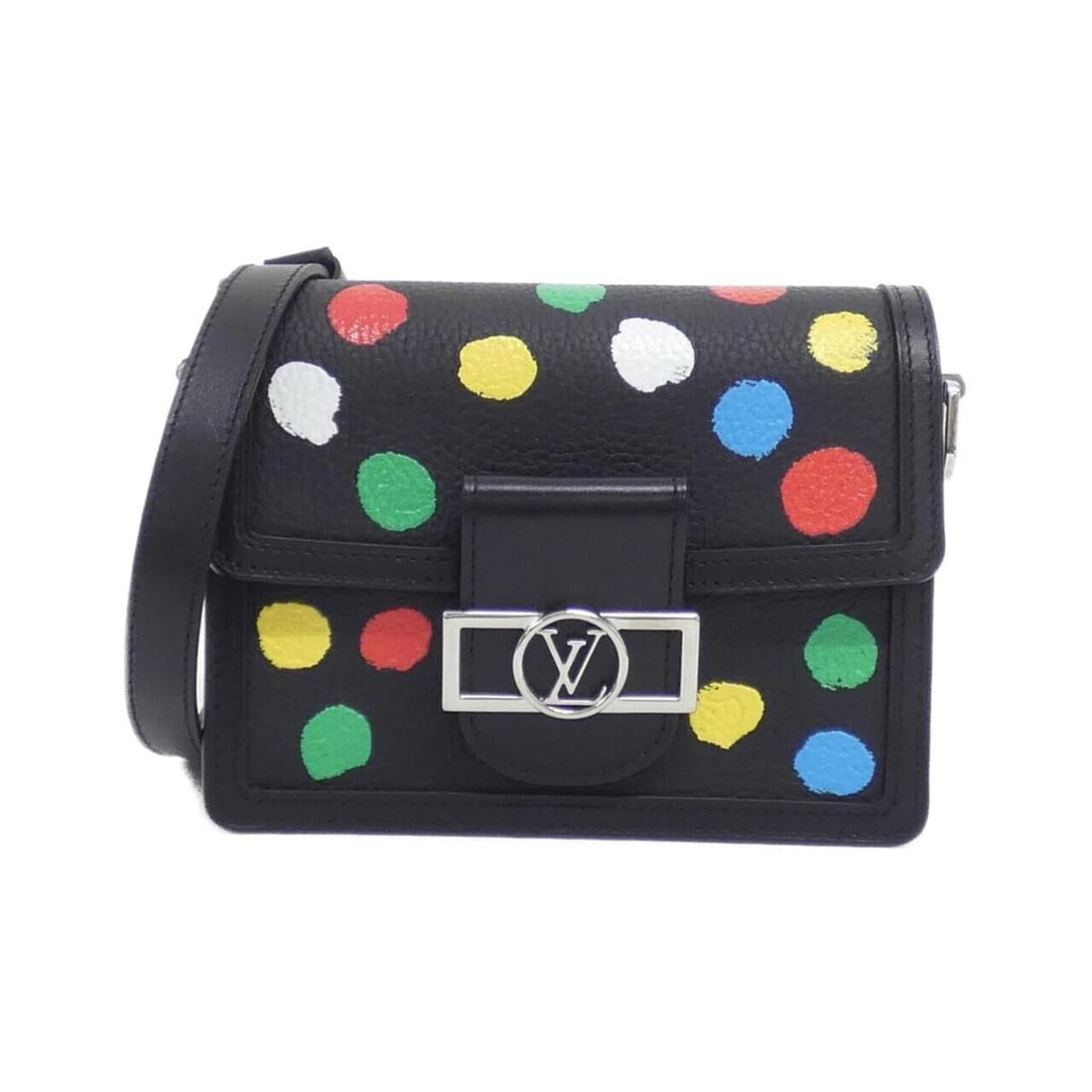 Louis Vuitton (LV X YK) Dauphine MINI M21750 Shoulder Bag: --- Catalog ---Category: SizeSize (HxWxD): 15cm x 20cm x 9cm / 5.9'' x 7.87'' x 3.54''Category: DesignType: Shoulder bagColor: BlackGender: Women,MenMaterial: Leather Category: GeneralBrand: Louis Vui