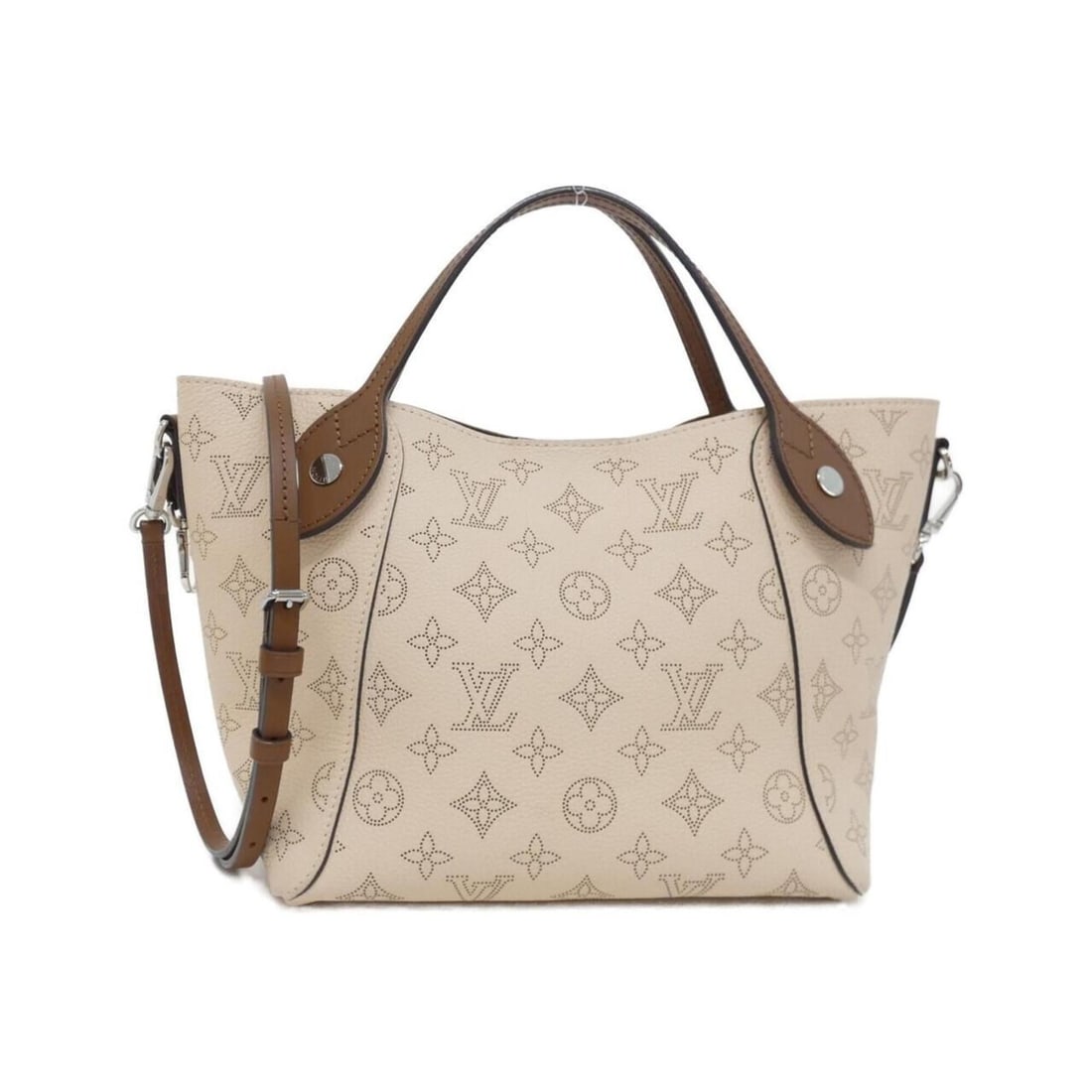 Louis Vuitton Mahina Hina PM M51950 Handbag: --- Catalog ---Category: SizeSize (HxWxD): 18cm x 33cm x 13cm / 7.08'' x 12.99'' x 5.11''Category: DesignType: HandbagColor: BeigeGender: Women,MenMaterial: Leather Leather/Fur Type: CalfskinCategory: