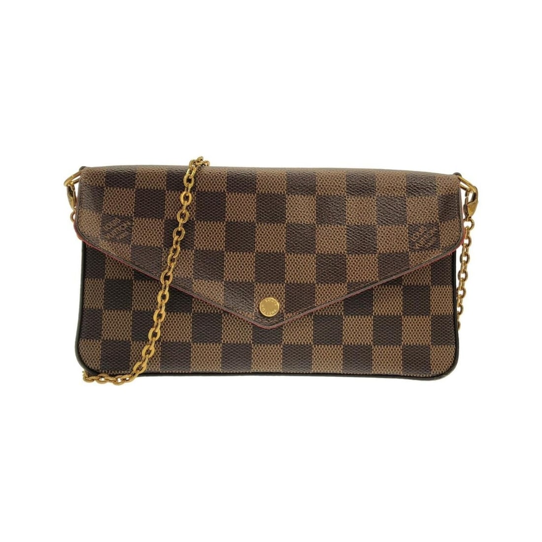 Louis Vuitton Damier Pochette Felicie N63032 Shoulder Bag: --- Catalog ---Category: SizeSize (HxWxD): 12cm x 21cm x 3cm / 4.72'' x 8.26'' x 1.18''Category: DesignType: Pochette, Shoulder bagColor: BrownGender: Women,MenMaterial: Coated canvas Category: Genera