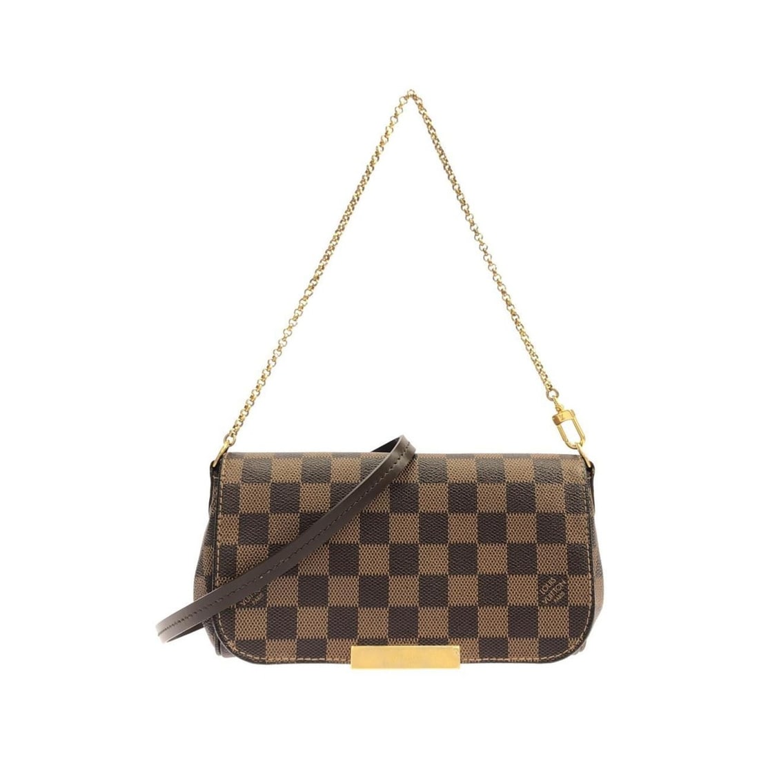 Louis Vuitton Damier Favorite PM N41276 Shoulder Bag: --- Catalog ---Category: SizeSize (HxWxD): 13.5cm x 21cm x 4cm / 5.31'' x 8.26'' x 1.57''Category: DesignType: Shoulder bagColor: BrownGender: WomenMaterial: Coated canvas Category: GeneralMPN: N41276
