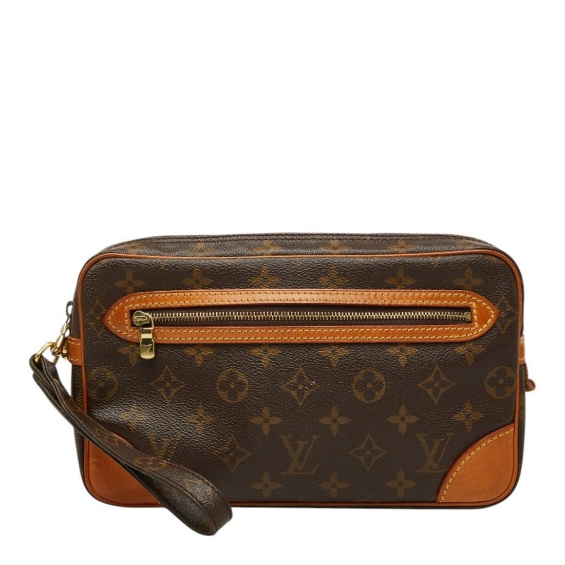 Louis Vuitton Monogram Marly Dragonne GM Second Bag Clutch M51825 Brown Leather Men's LOUIS VUITTON: --- Catalog ---Category: SizeSize (HxWxD): 15cm x 25.5cm x 4cm / 5.9'' x 10.03'' x 1.57''Strap Length: 17cm / 6.69''Category: DesignType: Clutch bagColor: BrownGender: MenClosure: ZipperMaterial: PVC 
