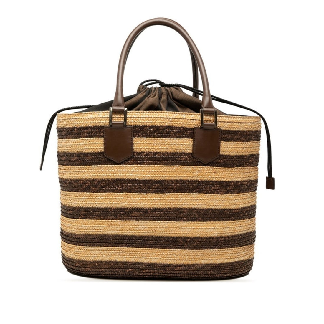 Fendi Zucchino Basket Bag Tote 8BH240 Brown Raffia Leather Women's FENDI: --- Catalog ---Category: SizeHandle Drop: 16.00cm / 6.30''Size (HxWxD): 27.5cm x 41cm x 13cm / 10.82'' x 16.14'' x 5.11''Category: DesignType: Tote bagColor: BrownGender: WomenMaterial: Raffia , Leath