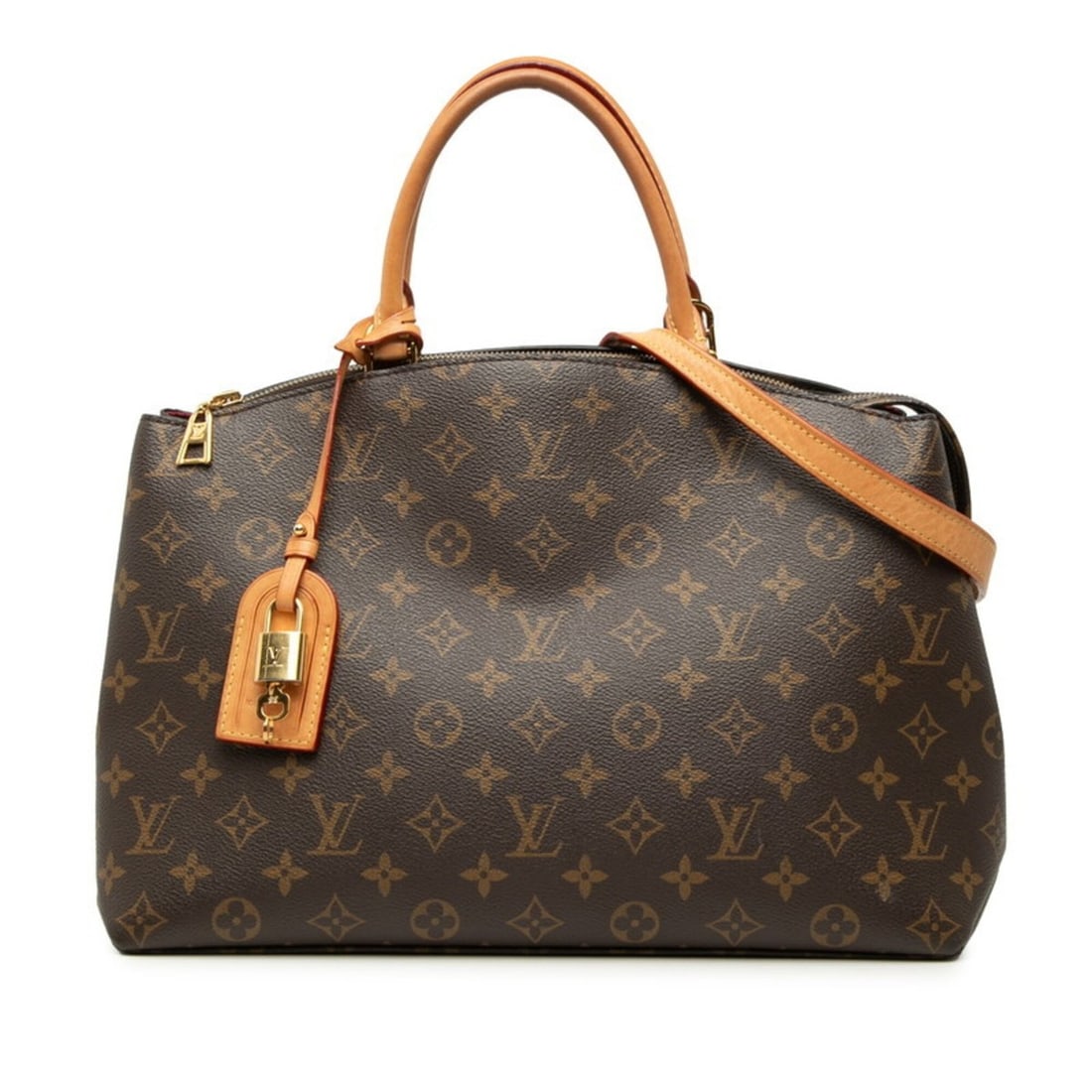 Louis Vuitton Monogram Grand Palais MM Handbag Shoulder Bag 2WAY M45898 Brown Leather Women's LOUIS: --- Catalog ---Category: SizeStrap Drop: 53.5cm / 21.06''Handle Drop: 11.00cm / 4.33''Size (HxWxD): 25cm x 34cm x 15cm / 9.84'' x 13.38'' x 5.9''Category: DesignType: Handbag, Shoulder bagColor: Brown