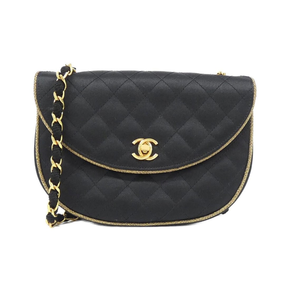 Chanel shoulder bag: --- Catalog ---Category: SizeSize (HxWxD): 14cm x 20cm x 6cm / 5.51'' x 7.87'' x 2.36''Category: DesignType: Shoulder bagColor: BlackGender: WomenMaterial: Satin Category: GeneralBrand: Chanel---