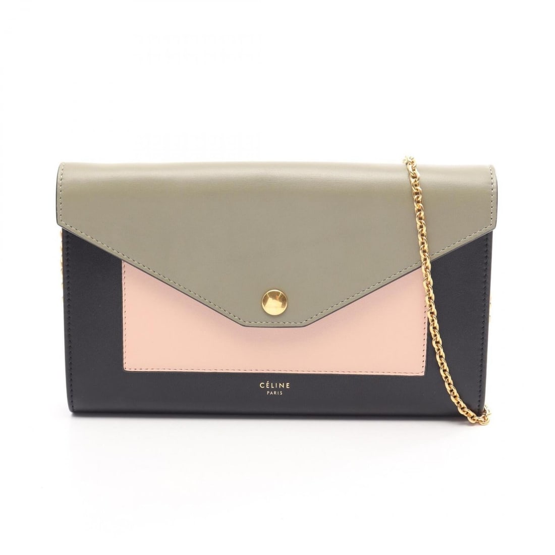 Celine CELINE Pocket Large Flap Shoulder Bag Handbag Leather Women's Khaki Pink Black 105213AD4 15LK: --- Catalog ---Category: SizeSize (HxWxD): 13.5cm x 21cm x 2cm / 5.31'' x 8.26'' x 0.78''Category: DesignType: Handbag, Shoulder bagColor: Black, Khaki, PinkGender: WomenMaterial: Leather Category: Ge