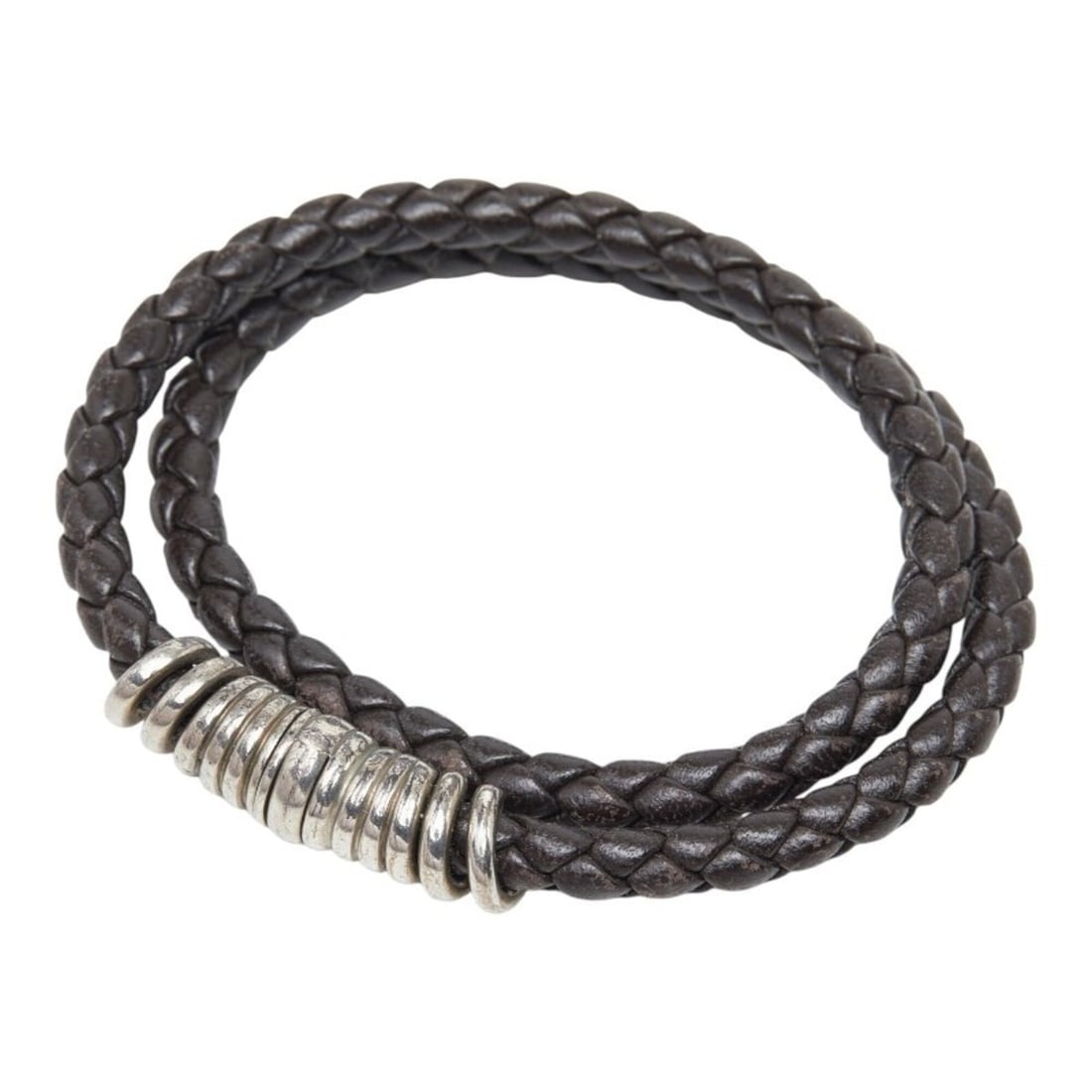 Bottega Veneta Karl Double Strand Bracelet, Size S, Brown Fondant Leather, SV925 Silver, Women's.: --- Catalog ---Category: SizeWidth: 5mm / 0.19''Length: 15cm / 5.9''Weight: 16g / 0.56oz.Total Length: 37.5cm / 14.76''Category: DesignType: Charm braceletColor: BrownGender: WomenMaterial: Leather, S