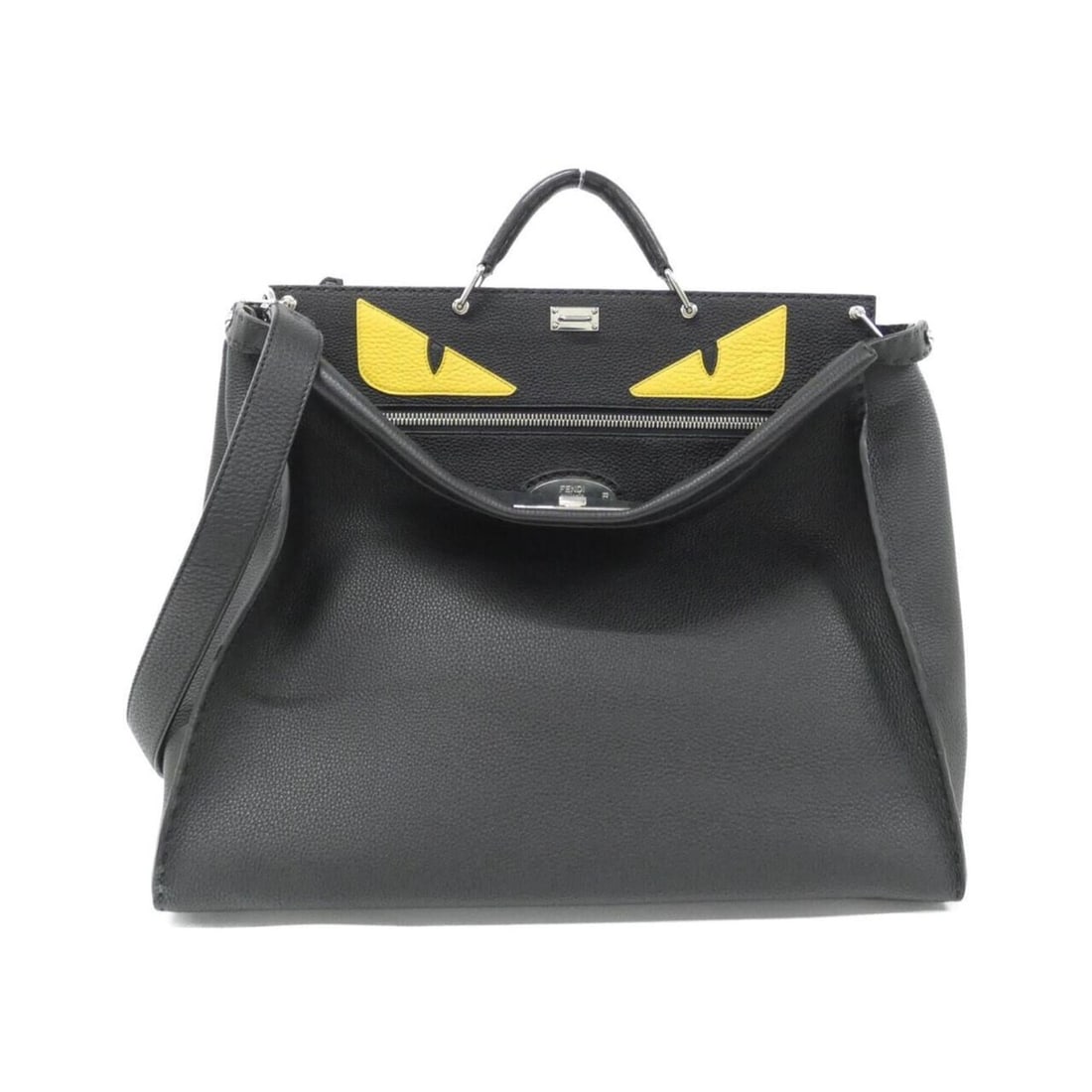 Fendi SELLERIA Peekaboo 7VA354 X4K Handbag: --- Catalog ---Category: SizeSize (HxWxD): 36cm x 42cm x 17cm / 14.17'' x 16.53'' x 6.69''Category: DesignType: HandbagColor: BlackGender: Women,MenMaterial: Leather Leather/Fur Type: CalfskinCategory