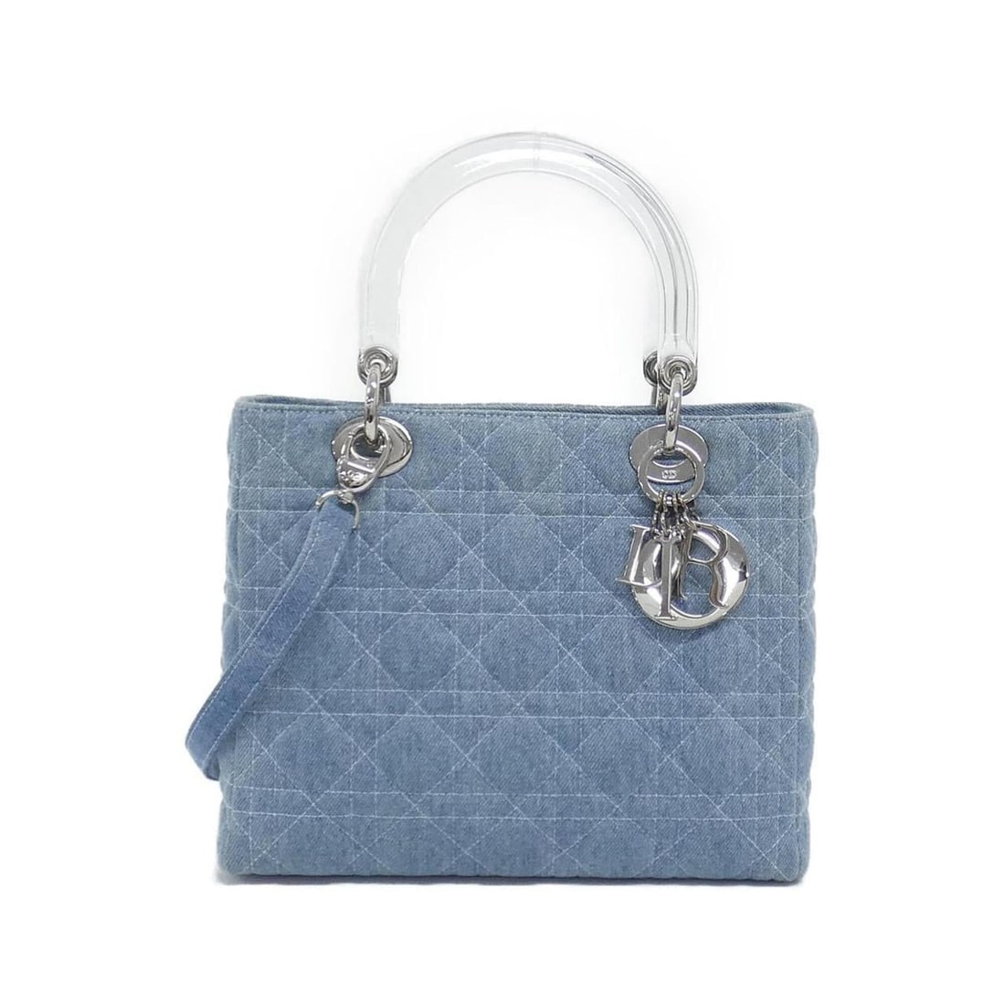 Christian Dior Lady handbag: --- Catalog ---Category: SizeSize (HxWxD): 20cm x 24cm x 11cm / 7.87'' x 9.44'' x 4.33''Category: DesignType: HandbagColor: Light blueGender: WomenMaterial: Denim Category: GeneralBrand: Christian Dio