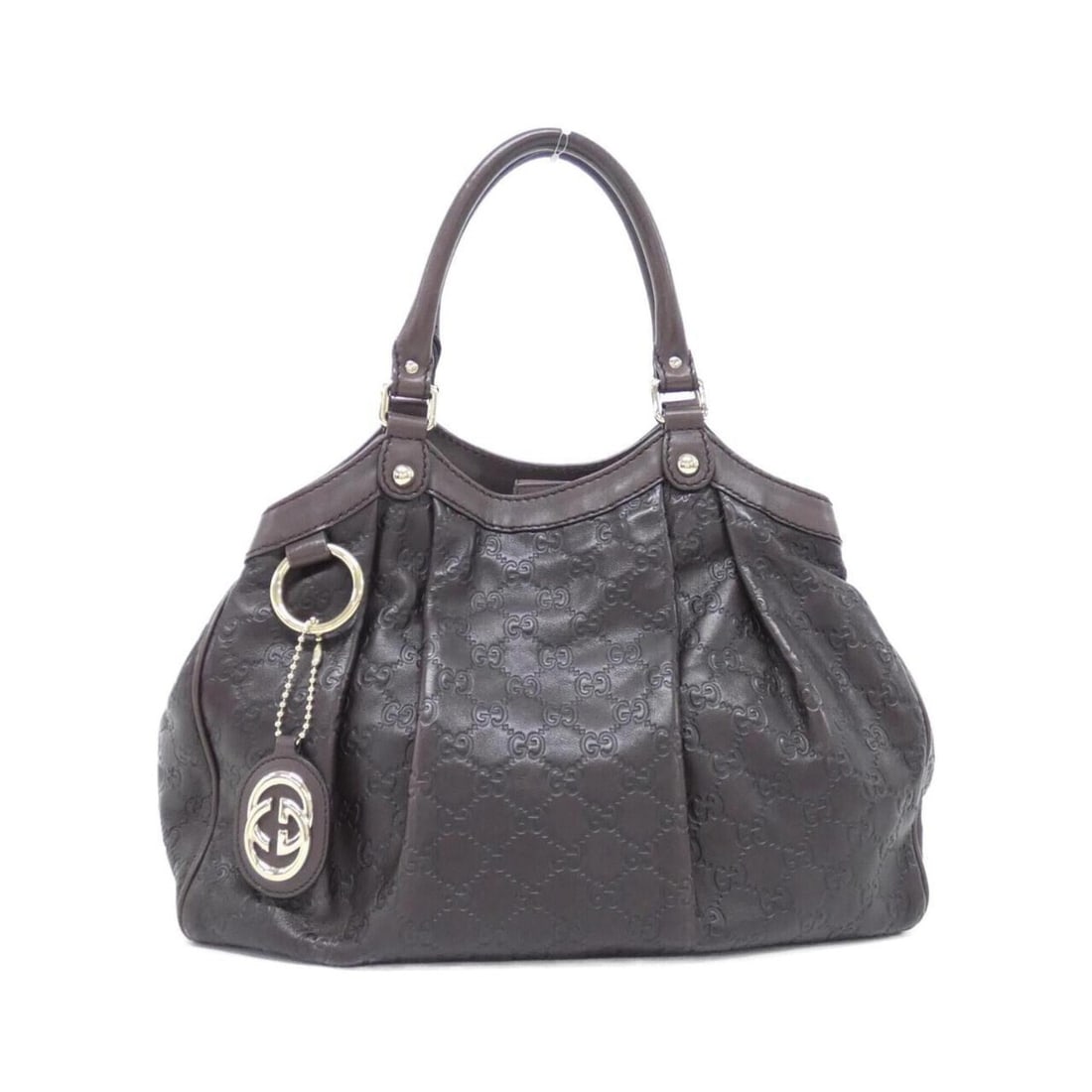 Gucci Sukey 211944 Handbag: --- Catalog ---Category: SizeSize (HxWxD): 25cm x 35cm x 11cm / 9.84'' x 13.77'' x 4.33''Category: DesignType: HandbagColor: Dark brownGender: WomenMaterial: GG leather Category: GeneralMPN: 211944Bra