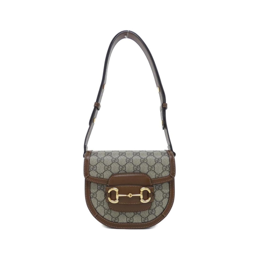 Gucci HORSEBIT 1955 760191 92TCG Shoulder Bag: --- Catalog ---Category: SizeSize (HxWxD): 16cm x 18cm x 6cm / 6.29'' x 7.08'' x 2.36''Category: DesignType: Shoulder bagColor: Beige, BrownGender: WomenMaterial: GG Supreme , Canvas , Leather