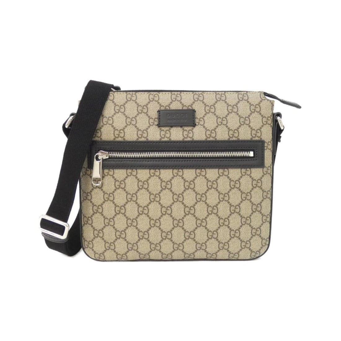 Gucci 779865 K5RLN Shoulder Bag: --- Catalog ---Category: SizeSize (HxWxD): 23cm x 25cm x 3cm / 9.05'' x 9.84'' x 1.18''Category: DesignType: Shoulder bagColor: Beige, BlackGender: Women,MenMaterial: GG Supreme , Canvas Category: