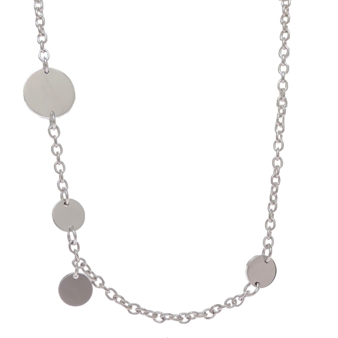 Hermes Sellier Confetti Long Women's Necklace, Sterling Silver 925: --- Catalog ---Category: SizeNeck Circumference: 81 cm / 31.88''Category: DesignGender: WomenMaterial: Pink gold (18K), Silver 925Necklace Type: NecklaceCategory: GeneralBrand: HermesCountry of Origin