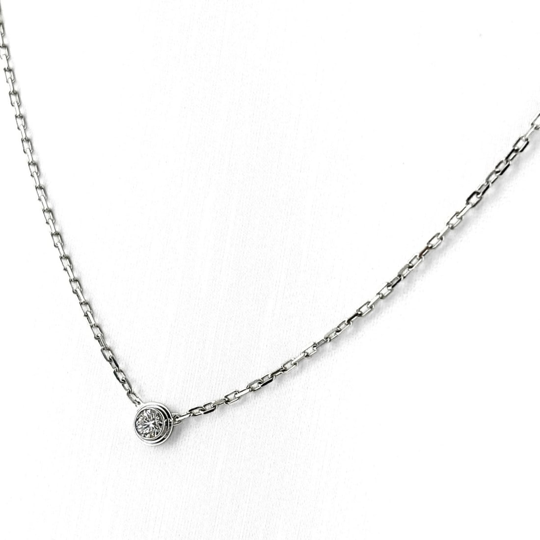 Cartier d'Amour Necklace Pendant, Small Diamond (SM), 1P Necklace, 750 Diamond, Women's. (1 of 17)