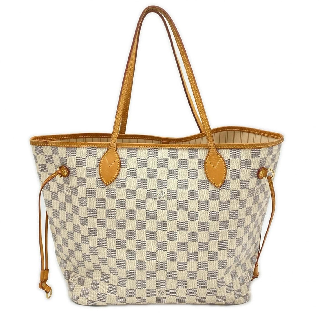 LOUIS VUITTON Neverfull MM (older model) N51107 handbag, white/gray, women's.: --- Catalog ---Category: SizeSize (HxWxD): 28cm x 30cm x 15cm / 11.02'' x 11.81'' x 5.9''Category: DesignType: HandbagColor: Azur, Gray, WhiteGender: WomenMaterial: Coated canvas Category: GeneralMPN: