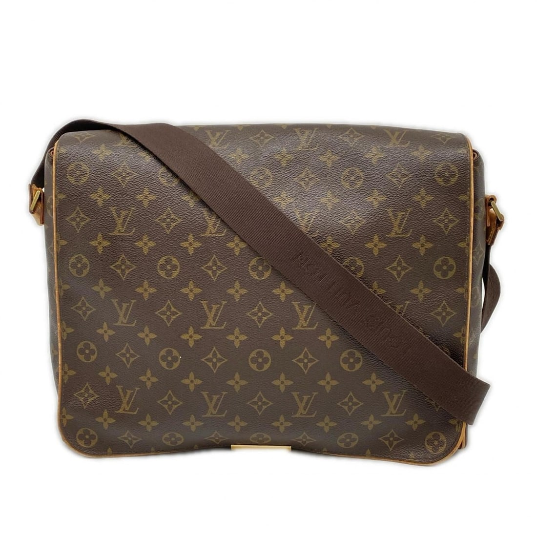 LOUIS VUITTON Louis Vuitton Monogram Abbesses M45257 Shoulder Bag Brown Beige Leather Men's: --- Catalog ---Category: SizeSize (HxWxD): 24cm x 34.5cm x 16cm / 9.44'' x 13.58'' x 6.29''Category: DesignType: Shoulder bagColor: Beige, Brown, MonogramGender: MenMaterial: Coated canvas , Leather C