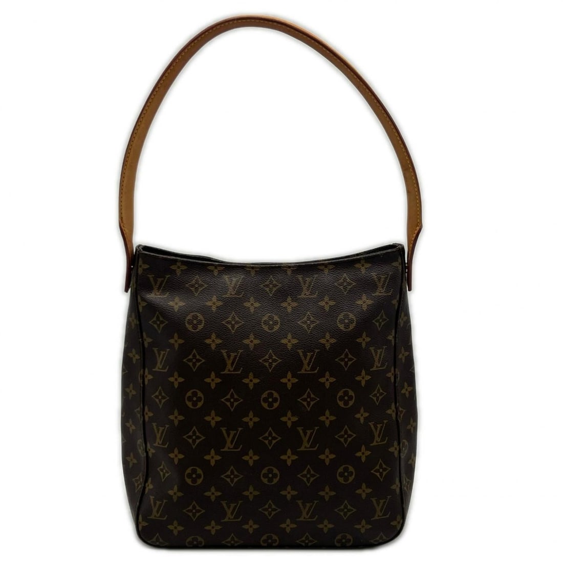 LOUIS VUITTON Louis Vuitton Monogram Looping GM M51145 Handbag Brown Beige Leather Women's: --- Catalog ---Category: SizeSize (HxWxD): 31cm x 29cm x 11cm / 12.2'' x 11.41'' x 4.33''Category: DesignType: HandbagColor: Beige, Brown, MonogramGender: WomenMaterial: Coated canvas , Leather Catego