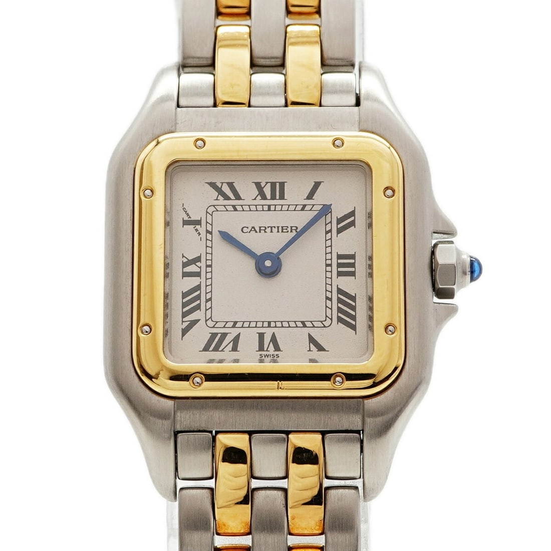 Cartier Panthère SM Two-Tone W25029B6 Ivory Dial Women's Watch: --- Catalog ---Category: SizeWrist Size: 14.5cm / 5.7''Case Diameter: 21.5mm / 0.85''Category: DesignType: WristwatchGender: WomenColor (Dial): IvoryMaterial (Band): Stainless steel, Yellow goldCatego