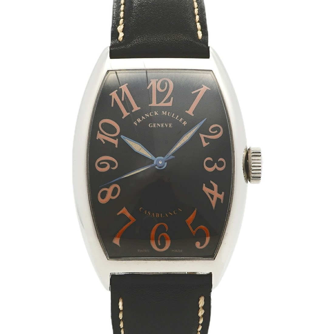 Franck Muller Casablanca Sahara 5850CASA Black Dial Men's Watch: --- Catalog ---Category: SizeWrist Size: 19cm / 7.48''Case Diameter: 32mm / 1.26''Category: DesignType: WristwatchGender: MenColor (Dial): BlackMaterial (Band): LeatherCategory: GeneralMPN: 5850CASABr