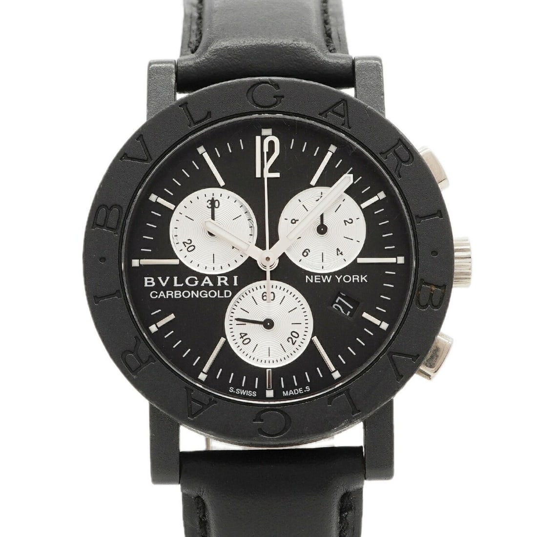 Bvlgari Carbon Gold BB38CLCH Black Dial Men's Watch: --- Catalog ---Category: SizeWrist Size: 18.5cm / 7.28''Case Diameter: 38mm / 1.5''Category: DesignType: WristwatchGender: MenColor (Dial): BlackMaterial (Band): LeatherCategory: GeneralMPN: BB38CLCHB