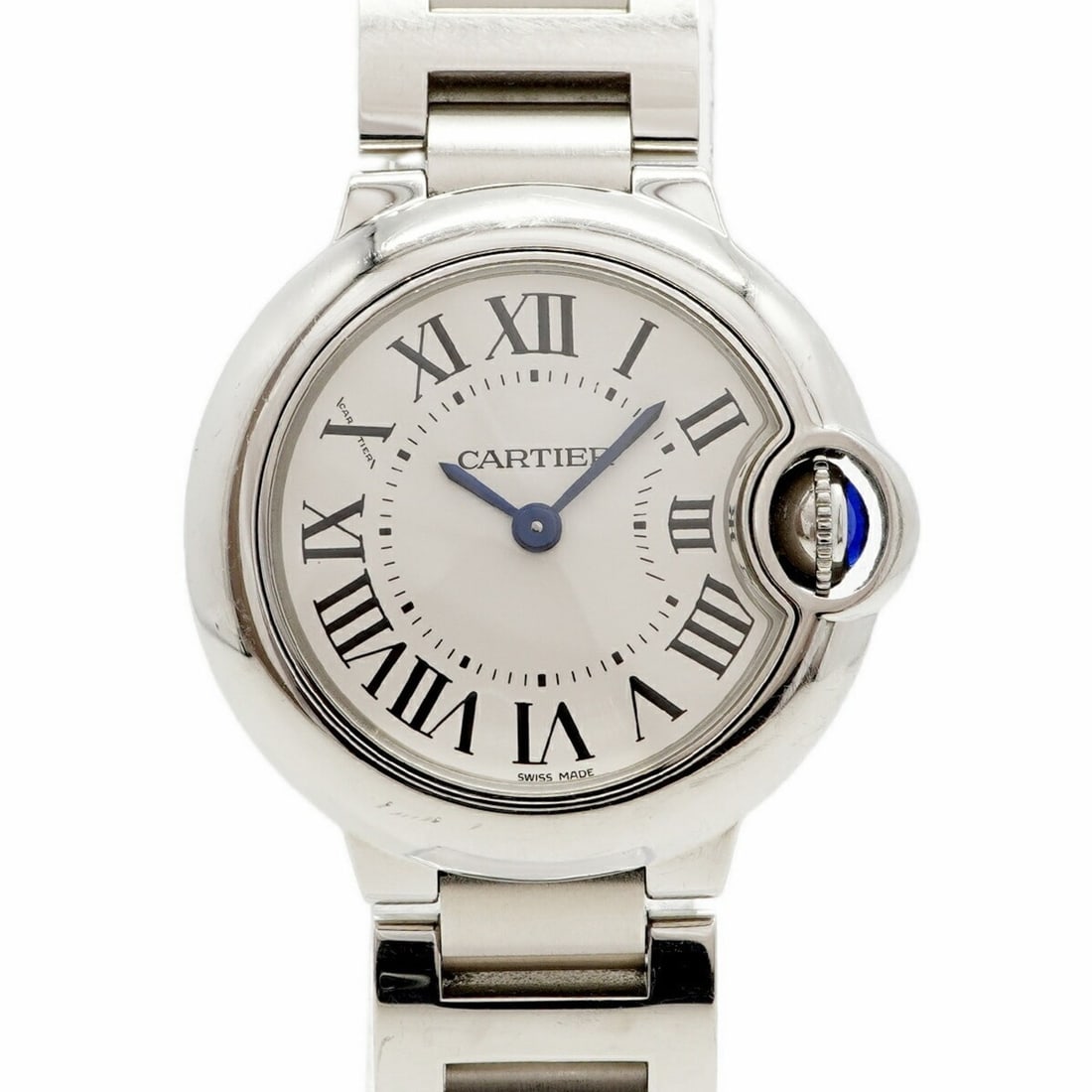 Cartier Ballon Bleu SM W69010Z4 Silver Dial Women's Watch: --- Catalog ---Category: SizeWrist Size: 13cm / 5.11''Case Diameter: 28mm / 1.1''Category: DesignType: WristwatchGender: WomenColor (Dial): SilverMaterial (Band): Stainless steelCategory: GeneralMPN: 