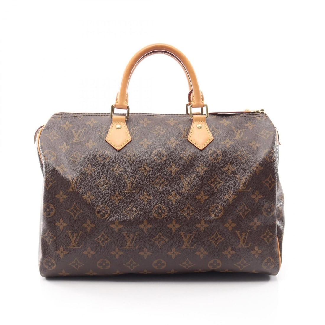 Louis Vuitton Speedy 35 Handbag, Coated Canvas and Leather, Monogram Pattern, Women's, Brown, M41524 (1 of 15)